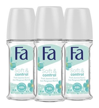 Fa Soft&Contro Roll-On Unisex Deodorant 3x50 ml