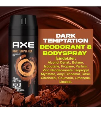 Axe Dark Temptatıon Sprey Erkek Deodorant 4x150 ml
