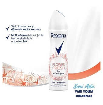 Rexona Musk Flower Fresh Sprey Kadın Deodorant 2x150 ml