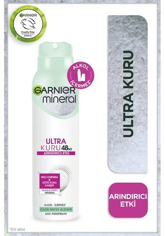 Garnier Mineral Antipespirant Sprey Kadın Deodorant 150 ml
