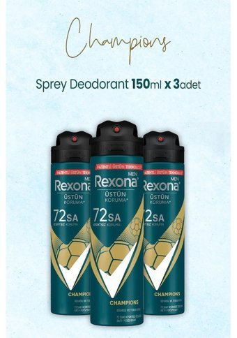 Rexona Champions Erkek Deodorant 3x150 ml