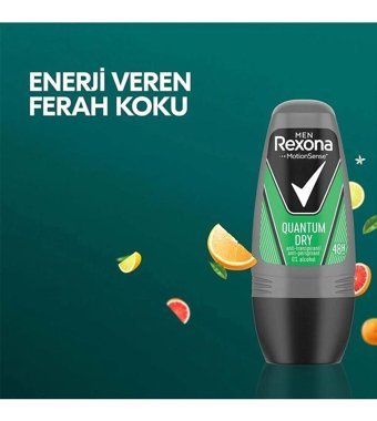 Rexona Quantum Dry Roll-On Erkek Deodorant 2x50 ml