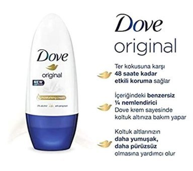 Dove Original Roll-On Kadın Deodorant 4x50 ml