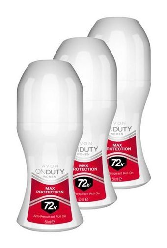 Avon Onduty Max Protection Roll-On Kadın Deodorant 3x50 ml