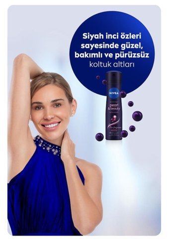 Nivea Pearl&Beauty Fine Fragrance Sprey Kadın Deodorant 5x150 ml