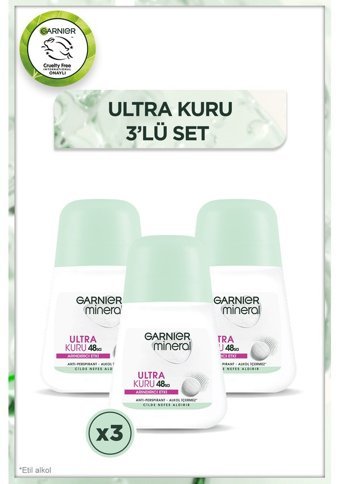 Garnier Roll-On Kadın Deodorant 3x50 ml
