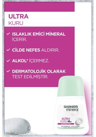 Garnier Roll-On Kadın Deodorant 3x50 ml