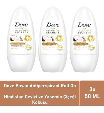 Dove Roll-On Kadın Deodorant 3x50 ml