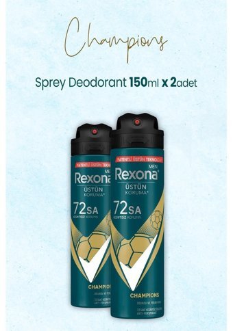 Rexona Champions Erkek Deodorant 2x150 ml