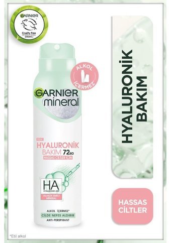 Garnier Mineral Sprey Unisex Deodorant 3x150 ml