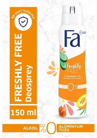Fa Freshly Free Sprey Unisex Deodorant 50 ml