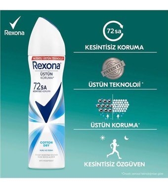 Rexona Cotton Dry Kadın Deodorant 3x150 ml