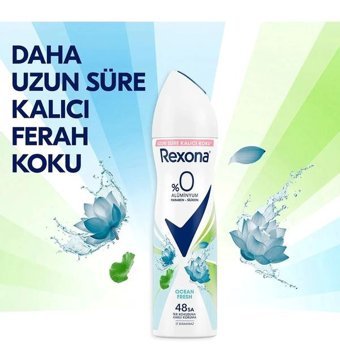Rexona Ocean Fresh Sprey Kadın Deodorant 4x150 ml