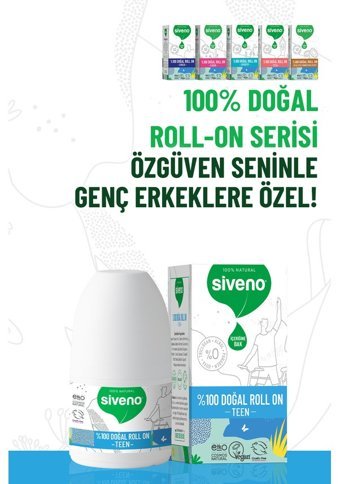 Siveno Teen Blue Ter Önleyici Roll-On Erkek Deodorant 50 ml