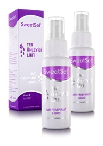 SweatSet Ter Önleyici Sprey Unisex Deodorant 2x60 ml