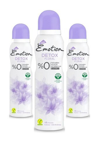 Emotion Floral Sprey Kadın Deodorant 3x150 ml