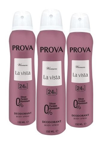 Prova La Vista Sprey Kadın Deodorant 3x150 ml