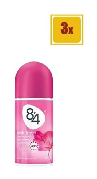 8x4 Pink Fresh Sprey Kadın Deodorant 3x50 ml