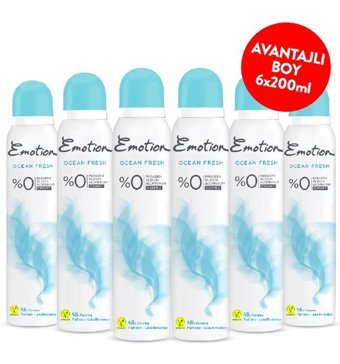 Emotion Ocean Fresh Kadın Deodorant 6x200 ml
