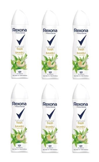 Rexona Natural Fresh Sprey Kadın Deodorant 6x150 ml