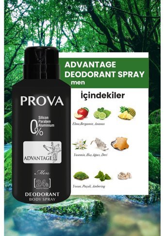 Prova Advantage Sprey Erkek Deodorant 3x150 ml