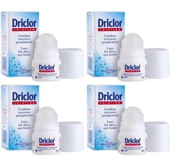 Driclor Roll-On Unisex Deodorant 4x20 ml