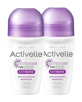 Oriflame Activelle Extreme Roll-On Unisex Deodorant 2x50 ml