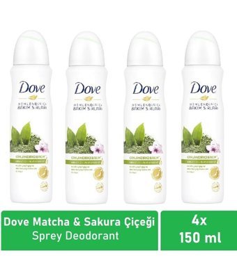 Dove Sprey Kadın Deodorant 4x150 ml