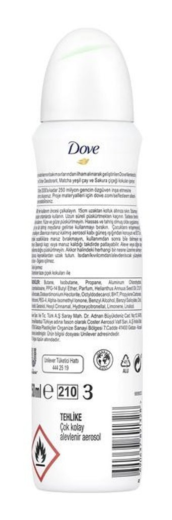 Dove Sprey Kadın Deodorant 4x150 ml