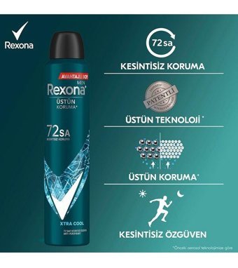 Rexona Extra Cool Erkek Deodorant 3x200 ml