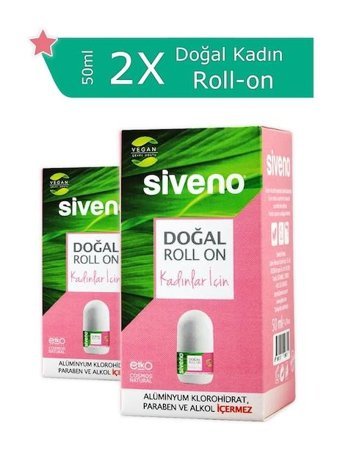 Siveno Roll-On Kadın Deodorant 2x50 ml
