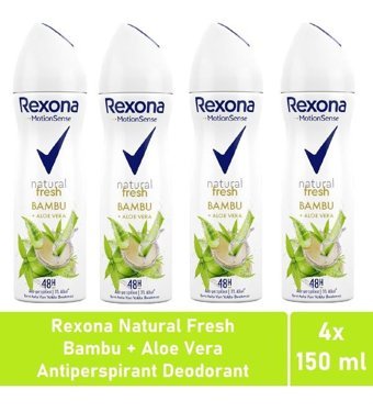 Rexona Natural Fresh Sprey Kadın Deodorant 4x150 ml