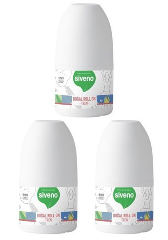Siveno Teen Pink Roll-On Kadın Deodorant 3x50 ml