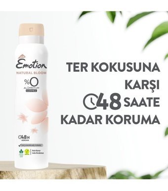 Emotion Natural Bloom Sprey Kadın Deodorant 6x150 ml
