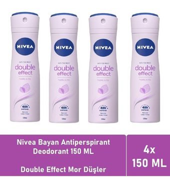 Nivea Double Effect Kadın Deodorant 4x150 ml