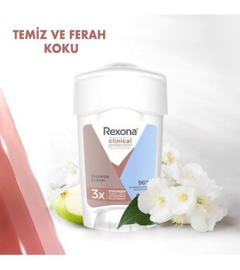 Rexona Clinical Protection Shower Stick Kadın Deodorant 2x45 ml