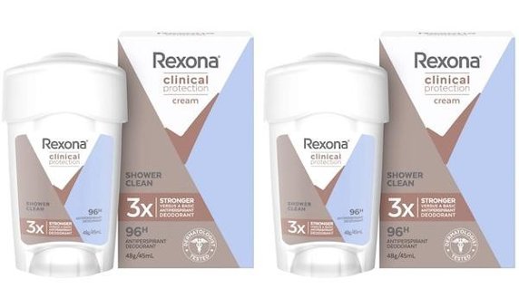 Rexona Clinical Protection Shower Stick Kadın Deodorant 2x45 ml