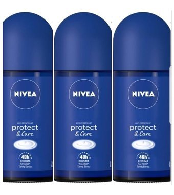 Nivea Protect&Care Roll-On Kadın Deodorant 3x50 ml