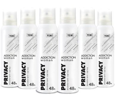 Privacy Addiction Sprey Kadın Deodorant 6x150 ml