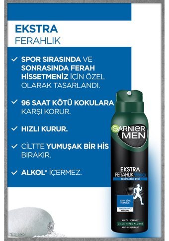 Garnier Antipespirant Sprey Erkek Deodorant 150 ml