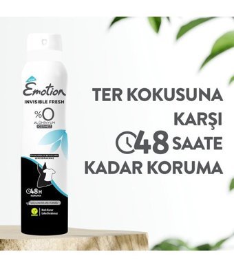 Emotion Black&White Invisible Fresh Sprey Kadın Deodorant 6x150 ml