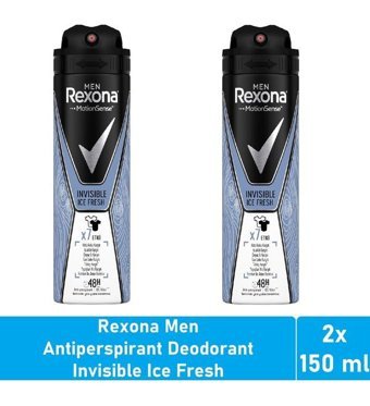 Rexona Invisible Ice Fresh Sprey Erkek Deodorant 2x150 ml