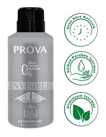 Prova Invisible Sprey Erkek Deodorant 150 ml
