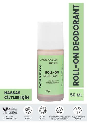Bade Natural Sensitive Roll-On Unisex Deodorant 50 ml
