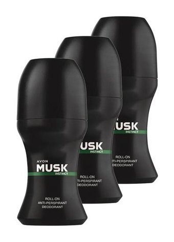 Avon Musk Instinct Roll-On Erkek Deodorant 3x50 ml