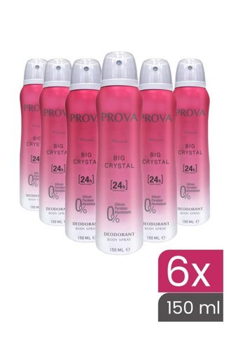 Prova Big Crystal Sprey Kadın Deodorant 6x150 ml
