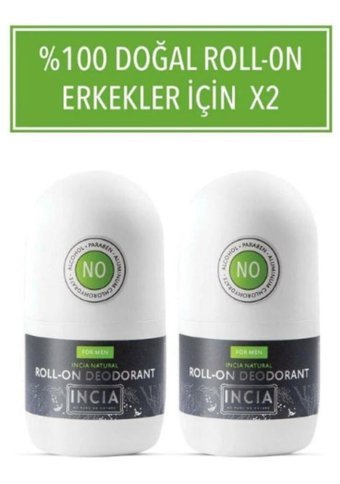 Incia Roll-On Erkek Deodorant 2x50 ml