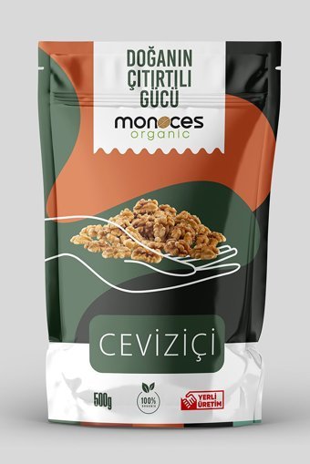 Monoces Organıc Organik Kelebek Ceviz İçi 500 gr