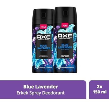 Axe Blue Lavender Sprey Erkek Deodorant 2x150 ml