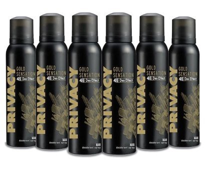 Privacy Gold Sensation Sprey Erkek Deodorant 6x150 ml